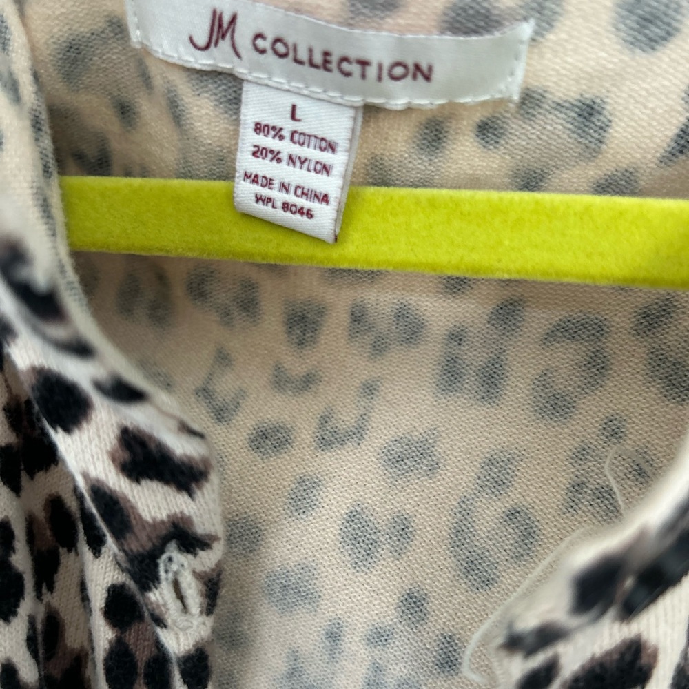 Leopard Print Women's Blouse - Picture 2 of 3